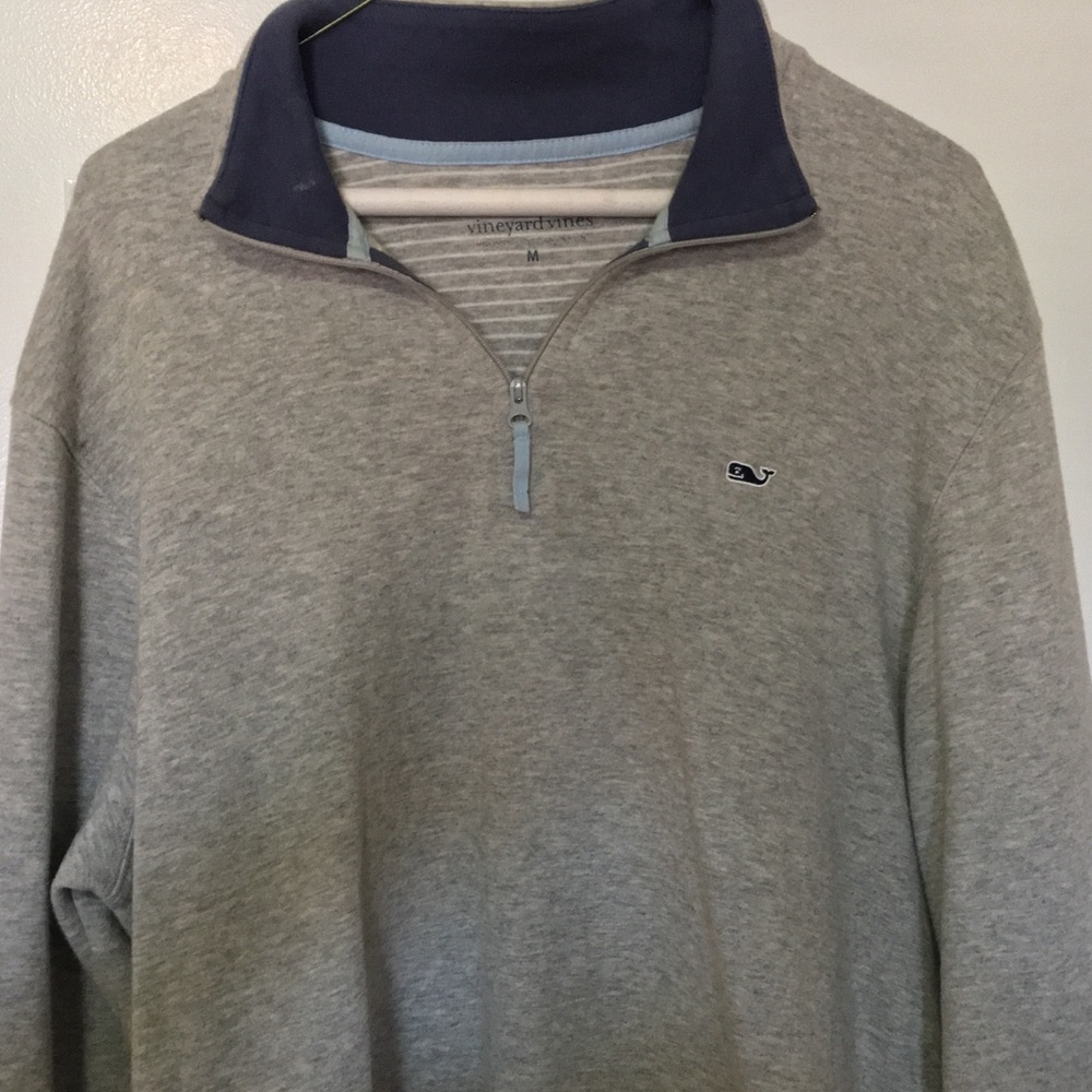 Men’s Vineyard Vines Grey Quarter Zip Pullover